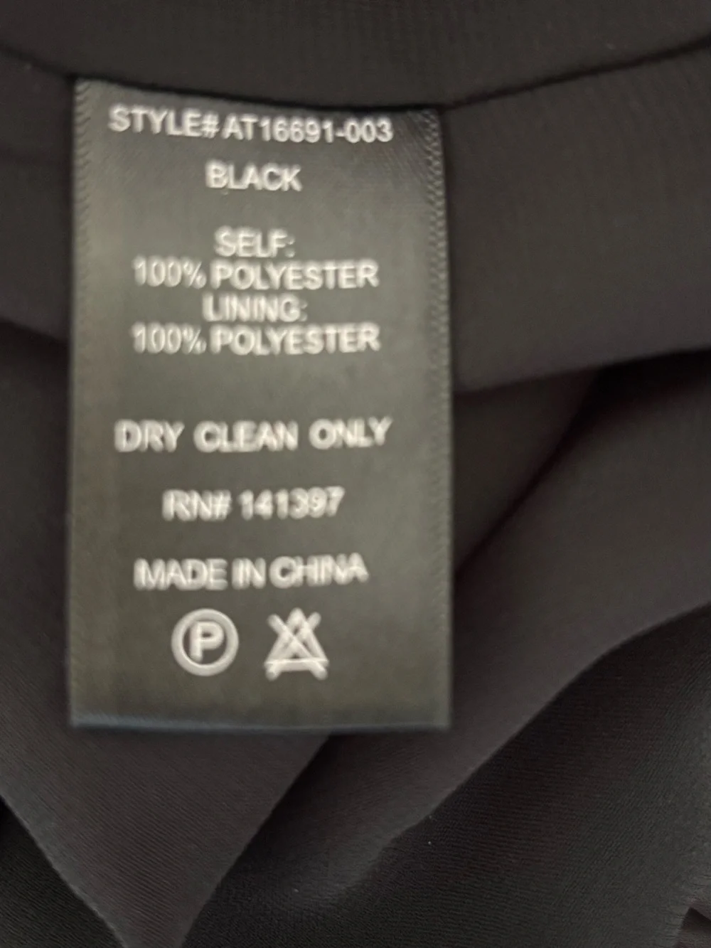 ASTR Black Pleated V-Neck Bubble Hem Short Sleeve Blouse Size S